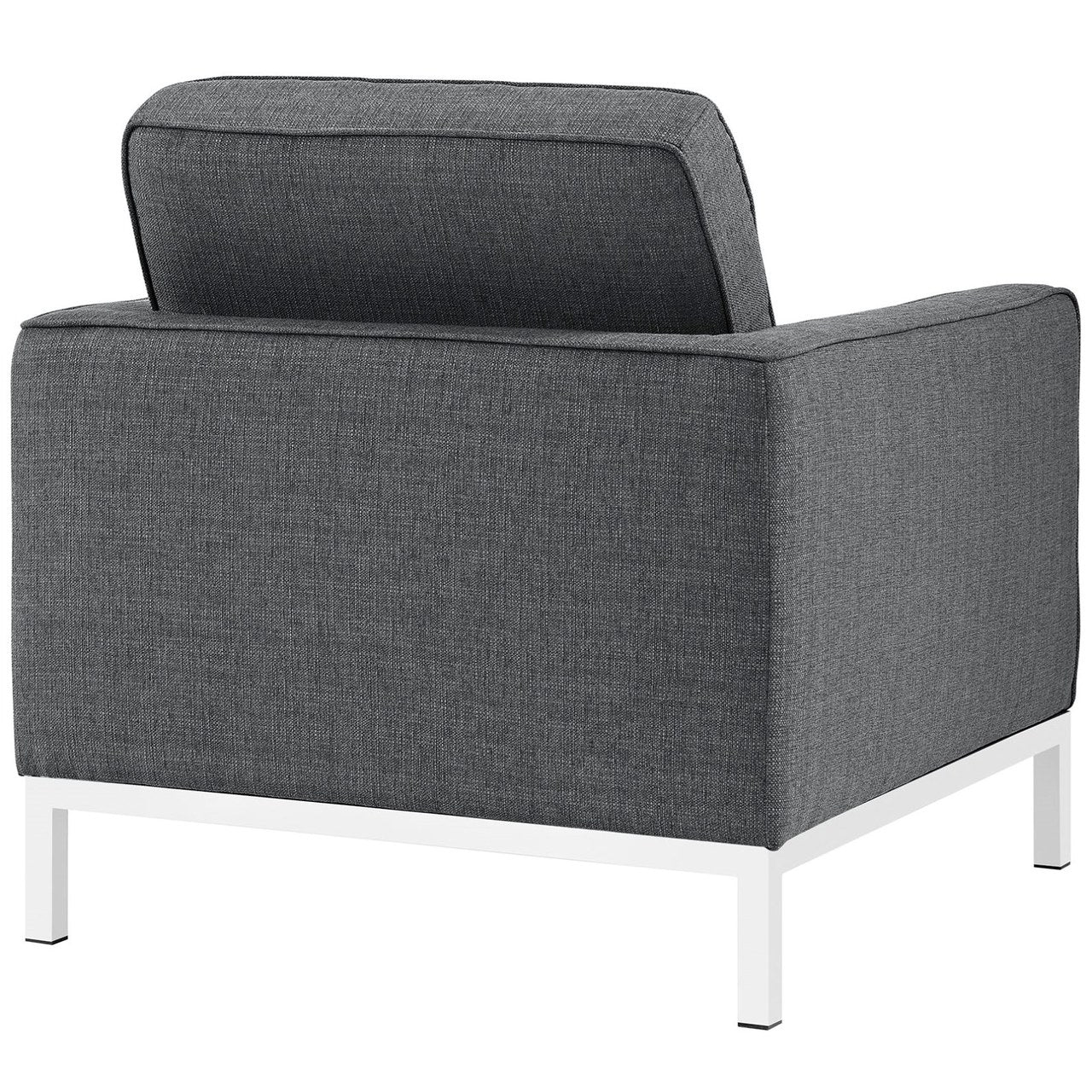 Loft Upholstered Fabric Armchair, Grey, Fabric 10108