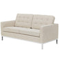 Loft Upholstered Fabric Loveseat, Fabric, Beige 13470