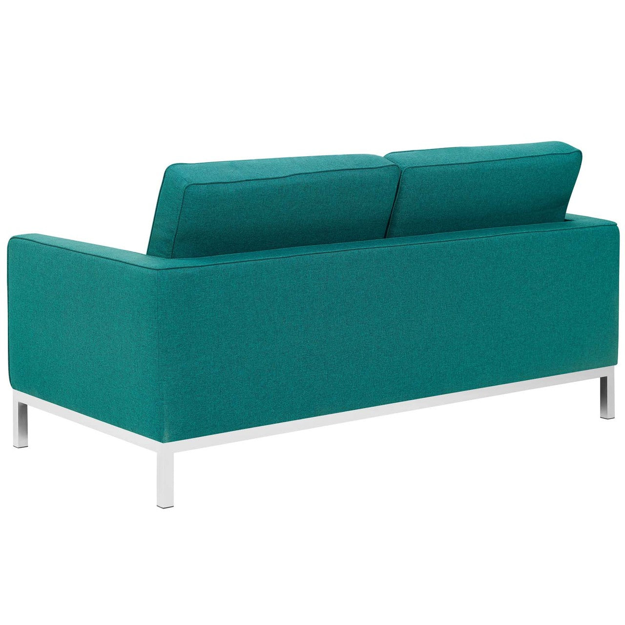 Loft Upholstered Fabric Loveseat, Fabric, Aqua Blue 13471