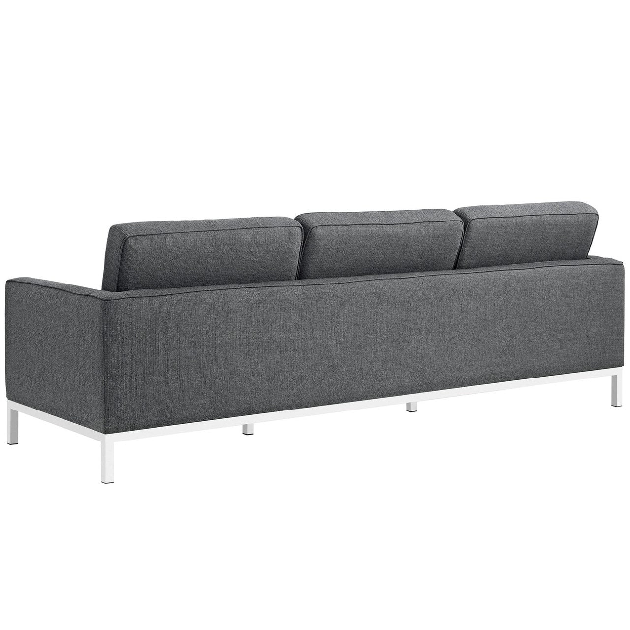 Loft Upholstered Fabric Sofa, Grey, Fabric 10120