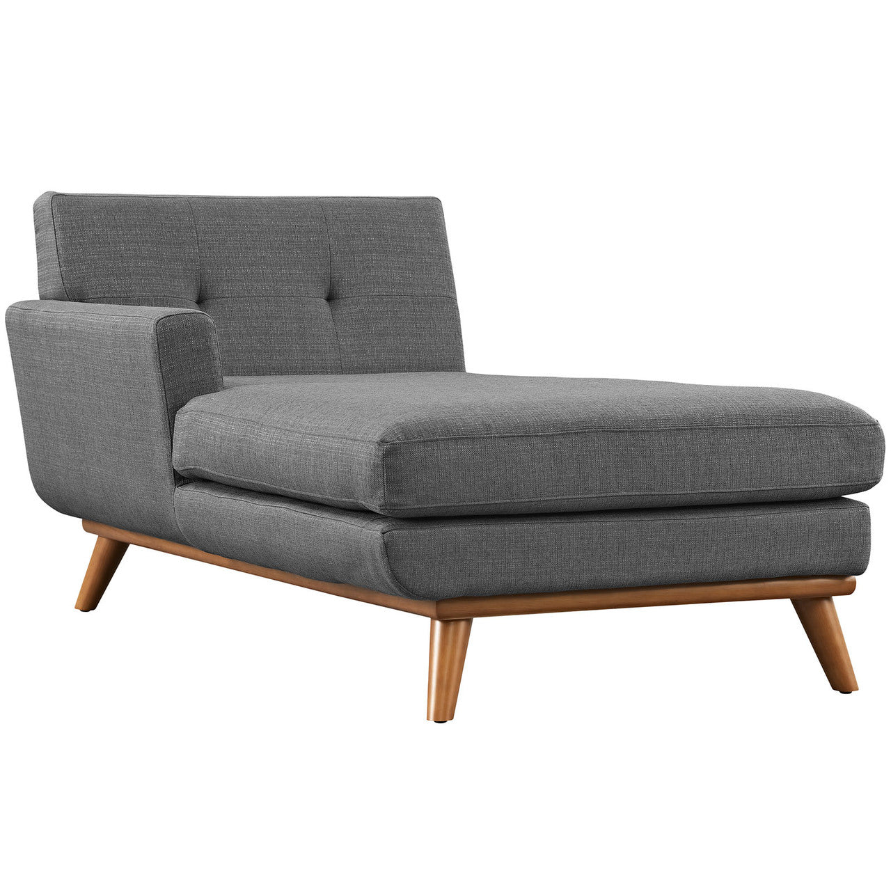Engage Left-Facing Sectional Sofa, Grey, Fabric