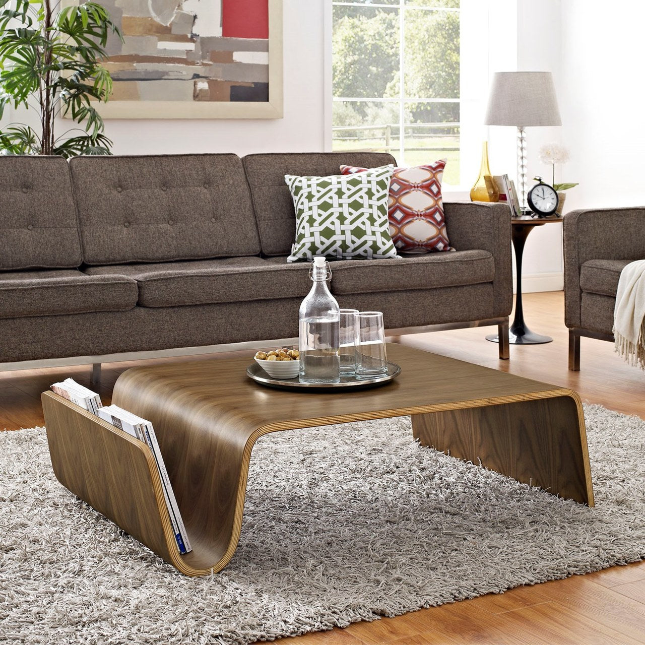 Polaris Wood Coffee Table, Brown, Wood 10163