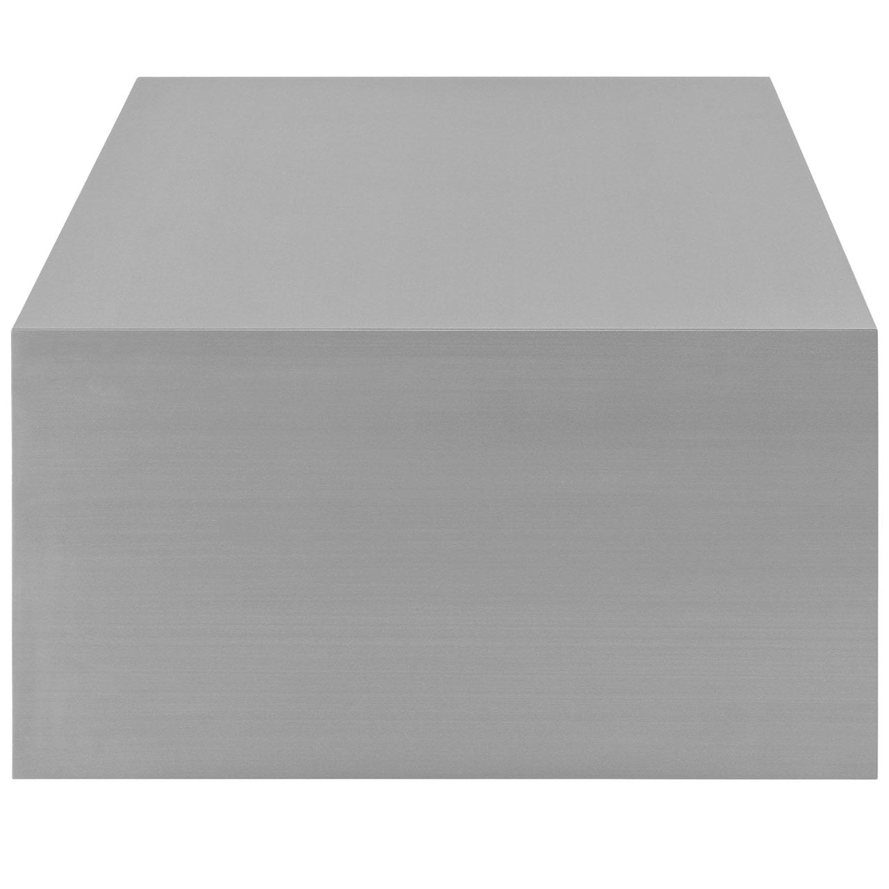 Cast Stainless Steel Coffee Table, Silver, Metal 10170
