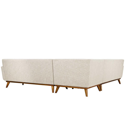 Engage L-Shaped Sectional Sofa, Fabric, Beige 13476