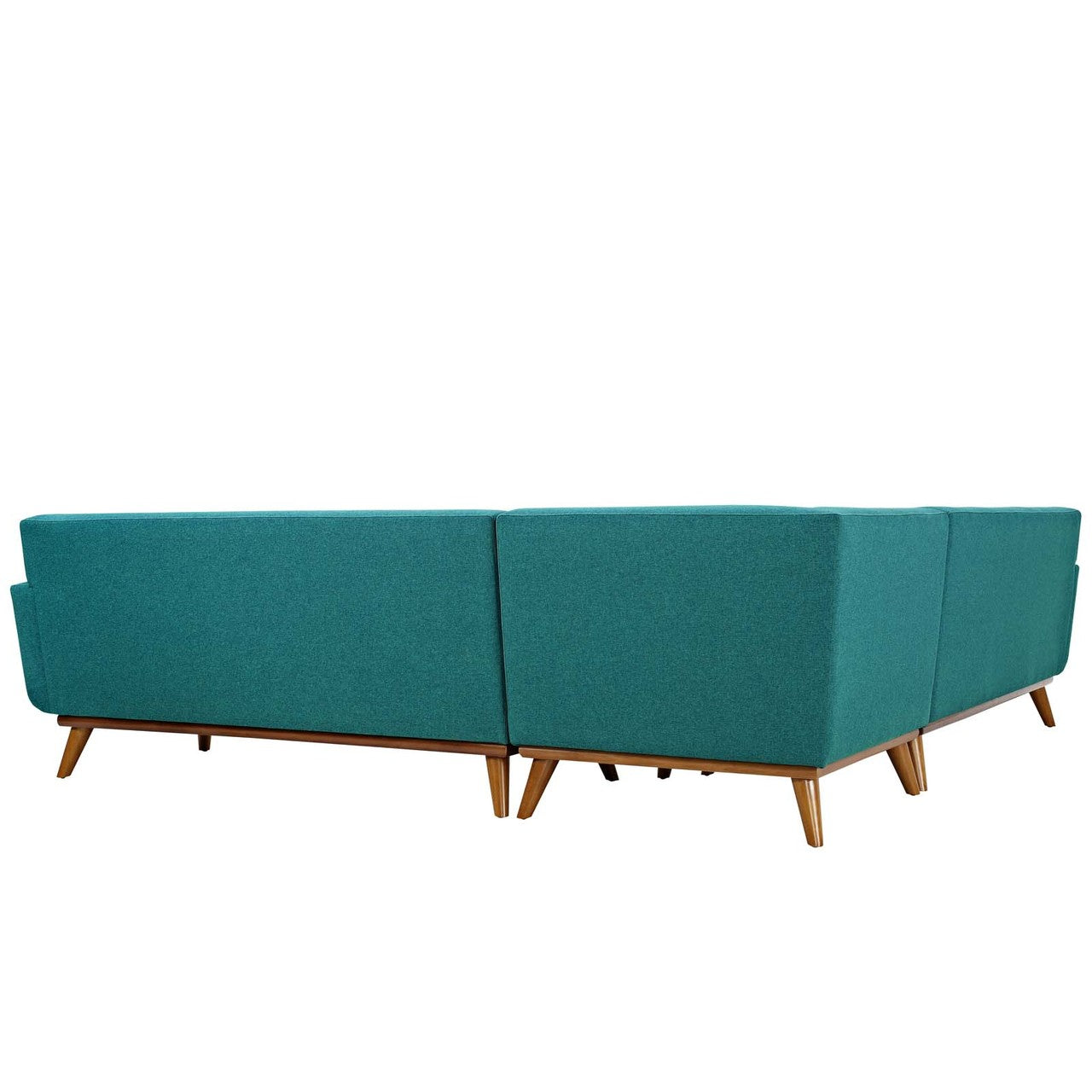 Engage L-Shaped Sectional Sofa, Fabric, Aqua Blue 13477