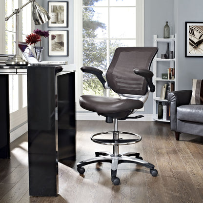 Edge Drafting Chair in Brown