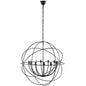 Atom 39.5" Chandelier, Brown, Metal 10182