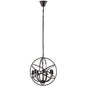 Atom Chandelier, Brown, Metal 10183