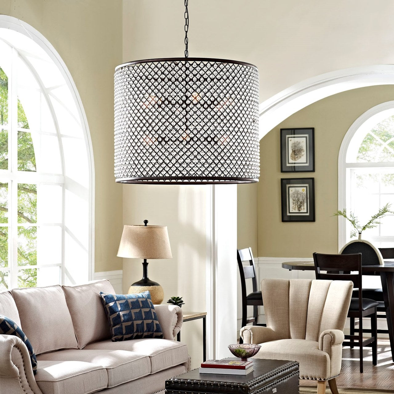 Prosperity Chandelier, Brown, Metal 10185