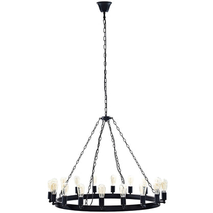 Teleport 43" Chandelier, Brown, Metal 10187