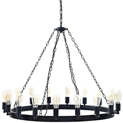 Teleport 43" Chandelier, Brown, Metal 10187