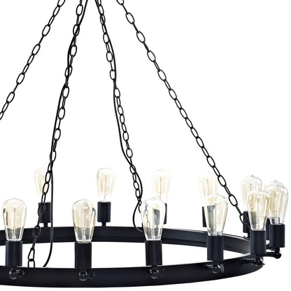 Teleport 43" Chandelier, Brown, Metal 10187