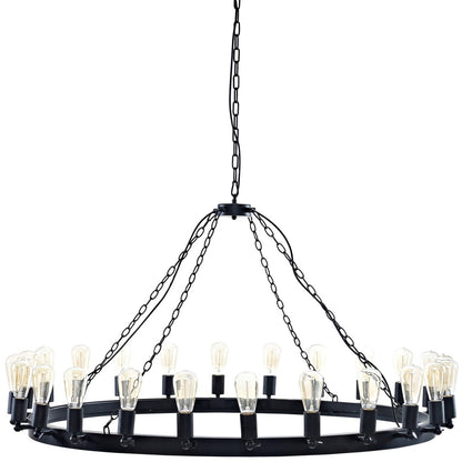 Teleport 52" Chandelier, Brown, Metal 10188