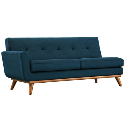Engage Right-Facing Sectional Sofa, Navy, Fabric 10189