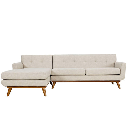 Engage Right-Facing Sectional Sofa, Fabric, Beige 13478