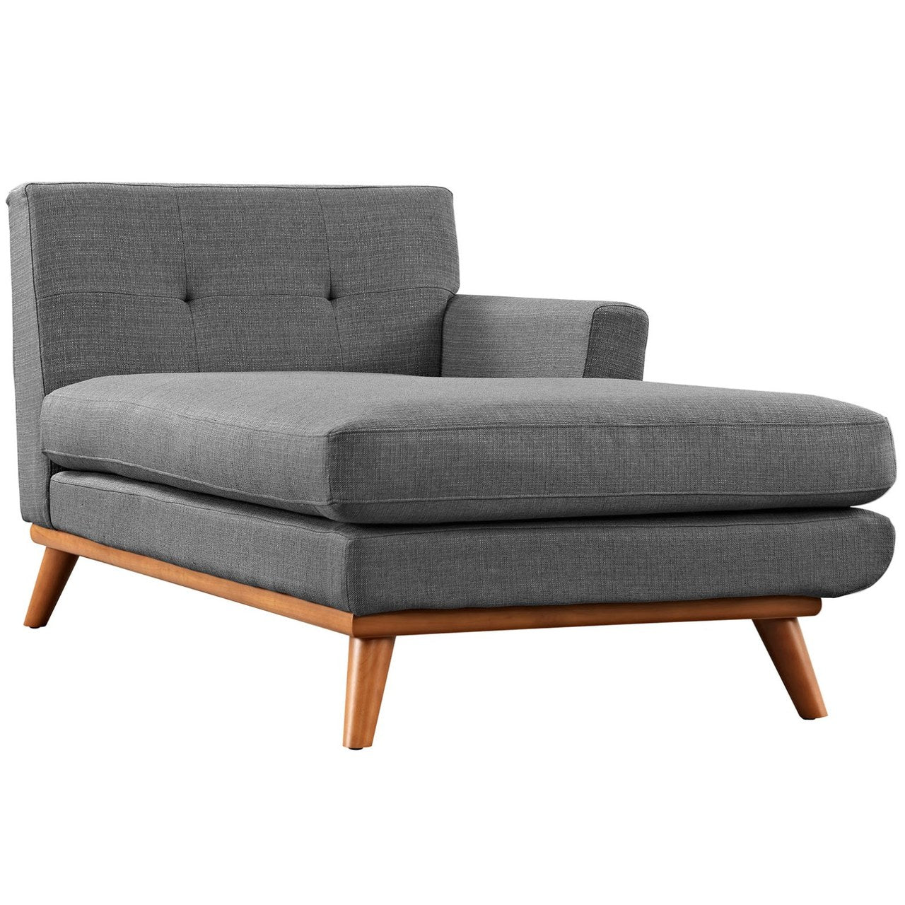 Engage Right-Facing Sectional Sofa, Grey, Fabric 10190