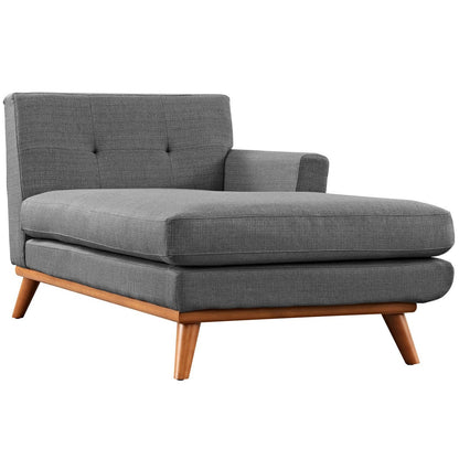 Engage Right-Facing Sectional Sofa, Grey, Fabric 10190