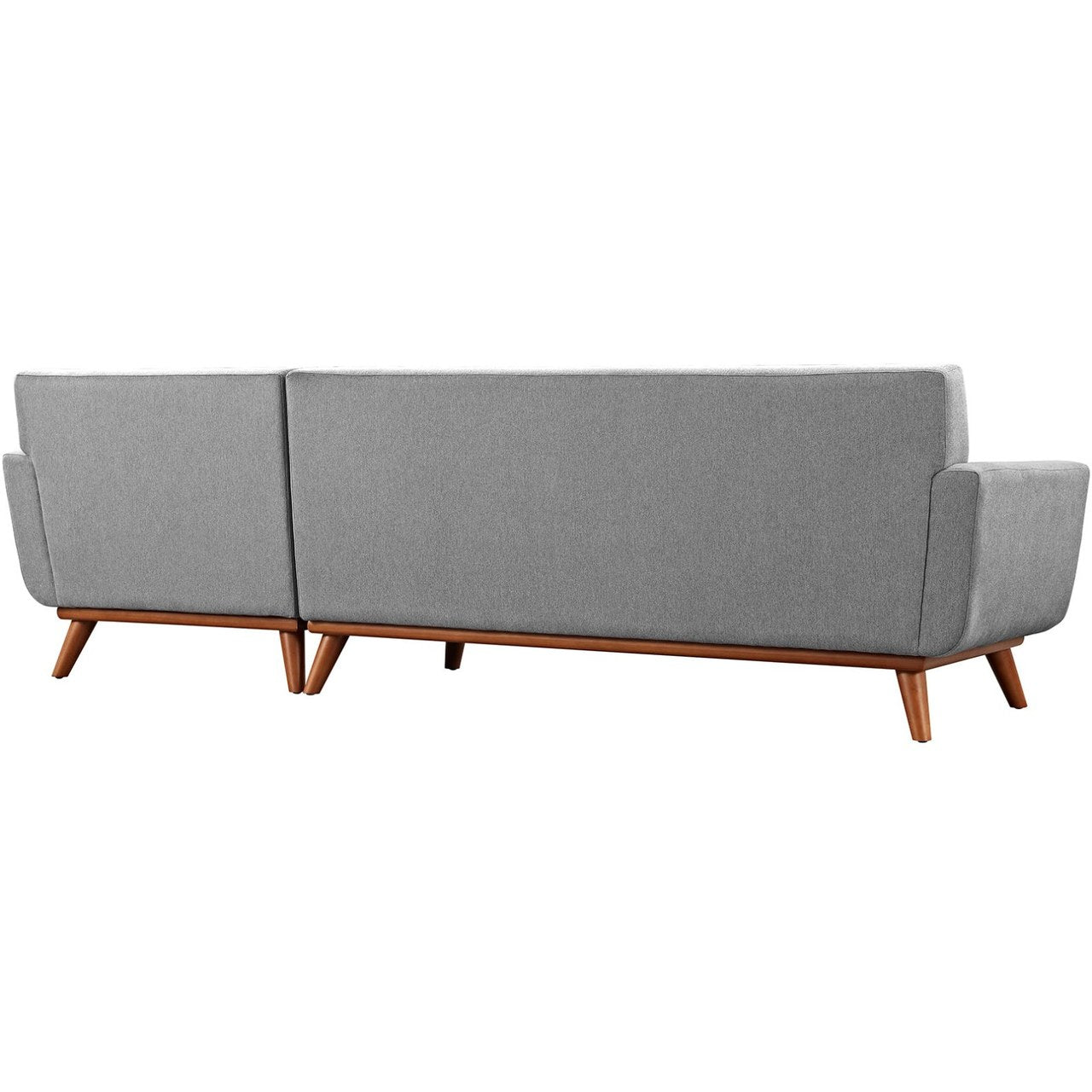 Engage Right-Facing Sectional Sofa, Grey, Fabric 10191