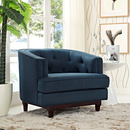 Coast Upholstered Armchair, Navy, Fabric 10236