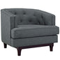 Coast Upholstered Armchair, Grey, Fabric 10238