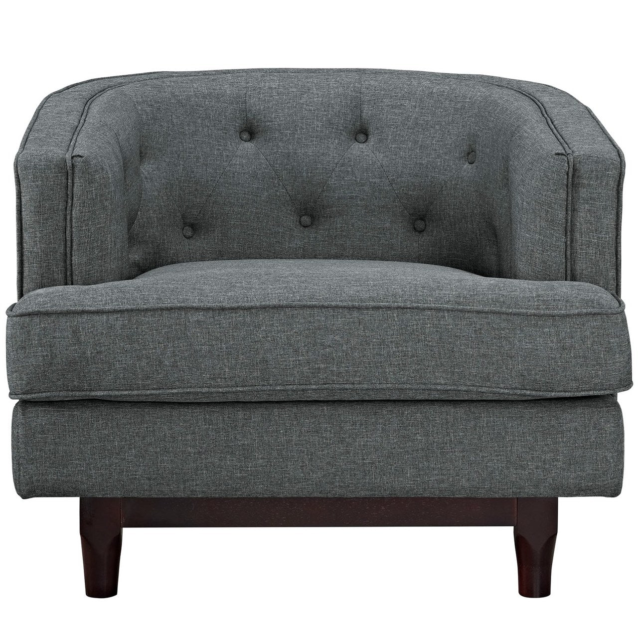 Coast Upholstered Armchair, Grey, Fabric 10238
