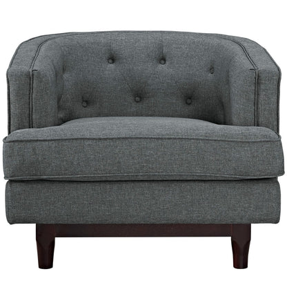 Coast Upholstered Armchair, Grey, Fabric 10238
