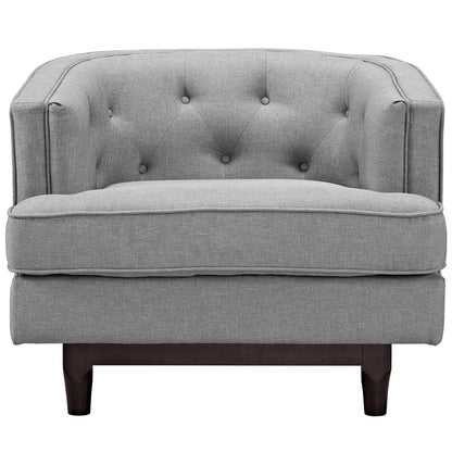 Coast Upholstered Armchair, Grey, Fabric 10239