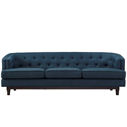Coast Upholstered Sofa, Navy, Fabric 10240