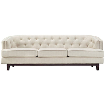 Coast Upholstered Sofa, Beige, Fabric 10241
