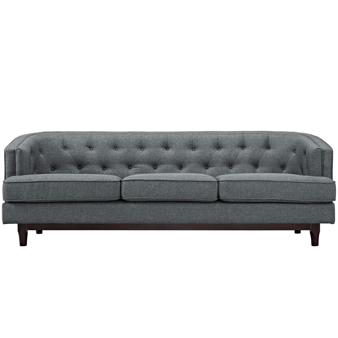 Coast Upholstered Sofa, Grey, Fabric 10242