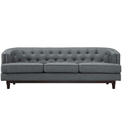 Coast Upholstered Sofa, Grey, Fabric 10242