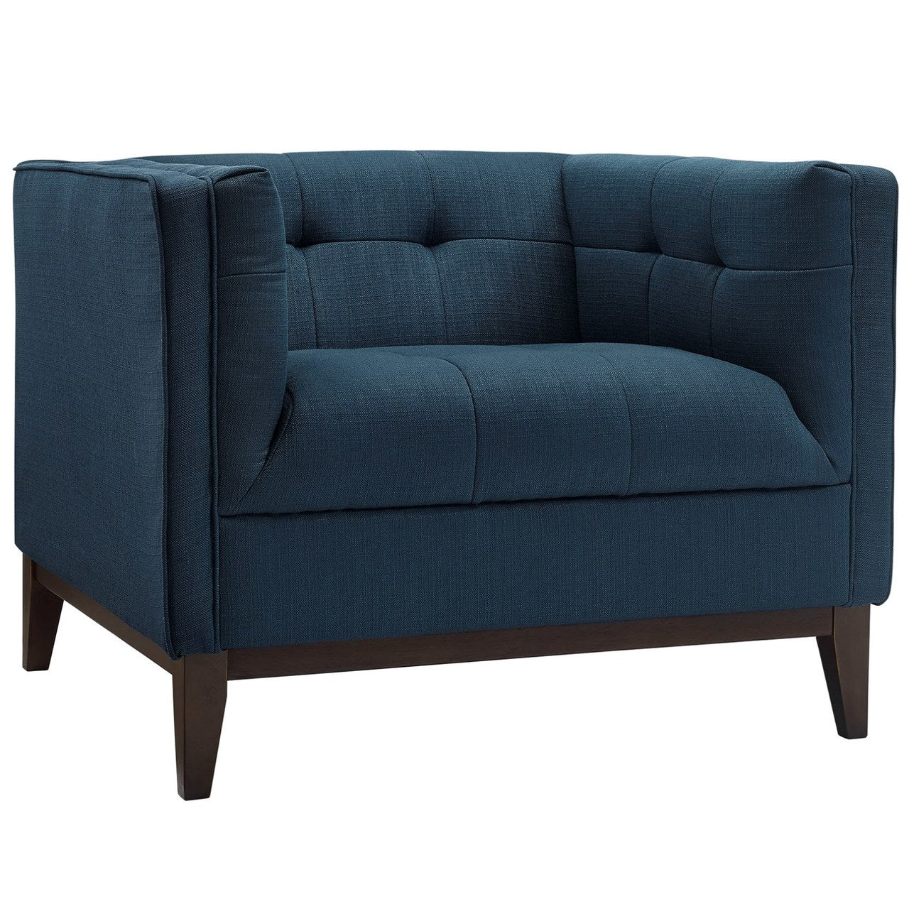 Serve Upholstered Armchair, Navy, Fabric 10254