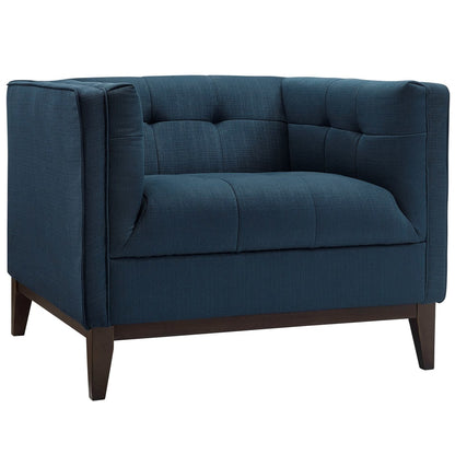 Serve Upholstered Armchair, Navy, Fabric 10254