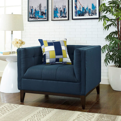Serve Upholstered Armchair, Navy, Fabric 10254