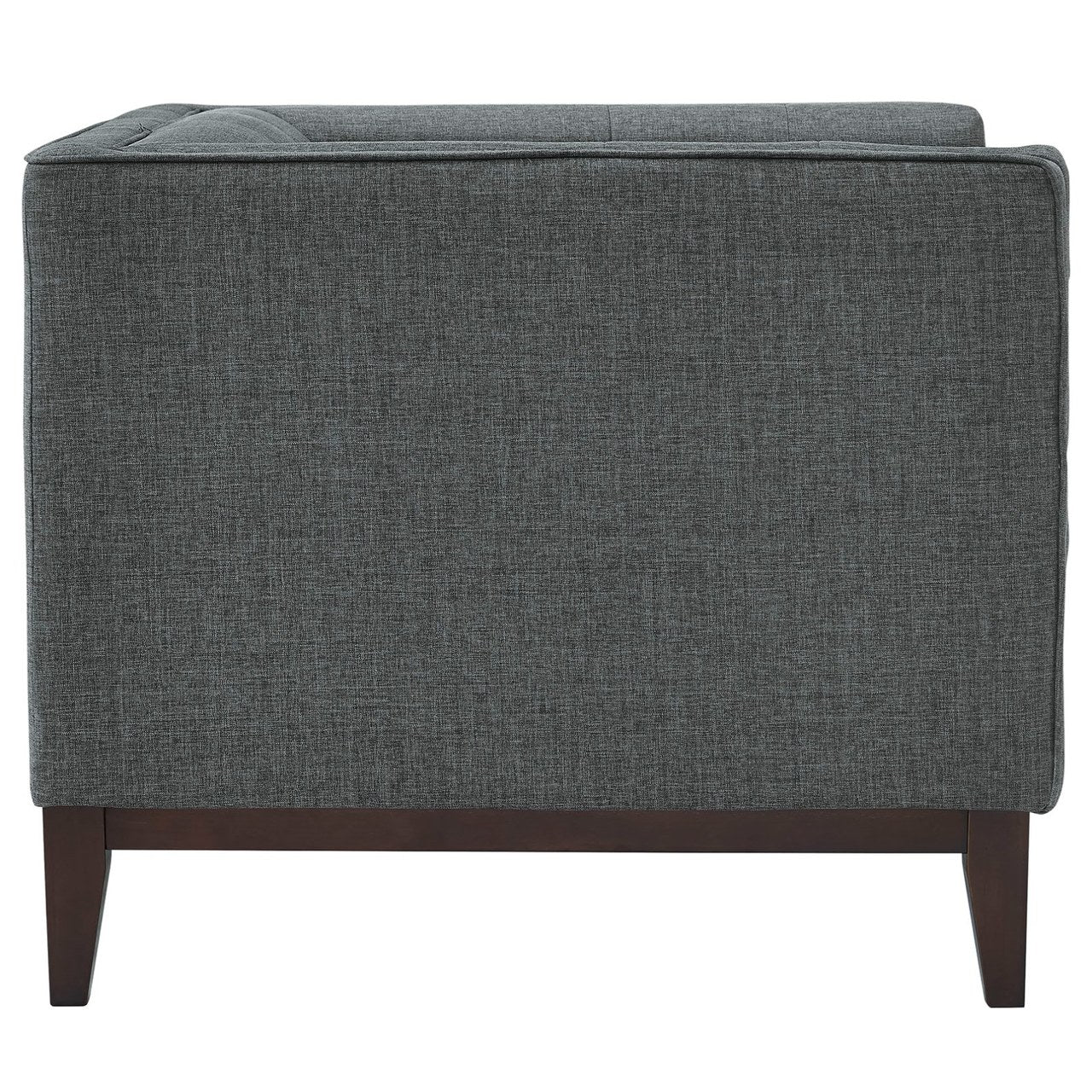 Serve Upholstered Armchair, Grey, Fabric 10255