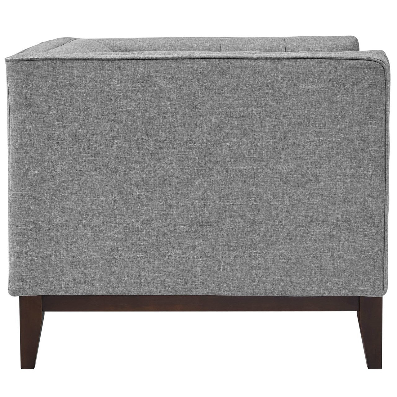 Serve Upholstered Armchair, Grey, Fabric 10257