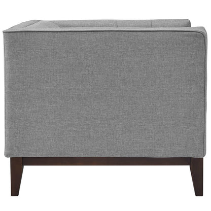 Serve Upholstered Armchair, Grey, Fabric 10257