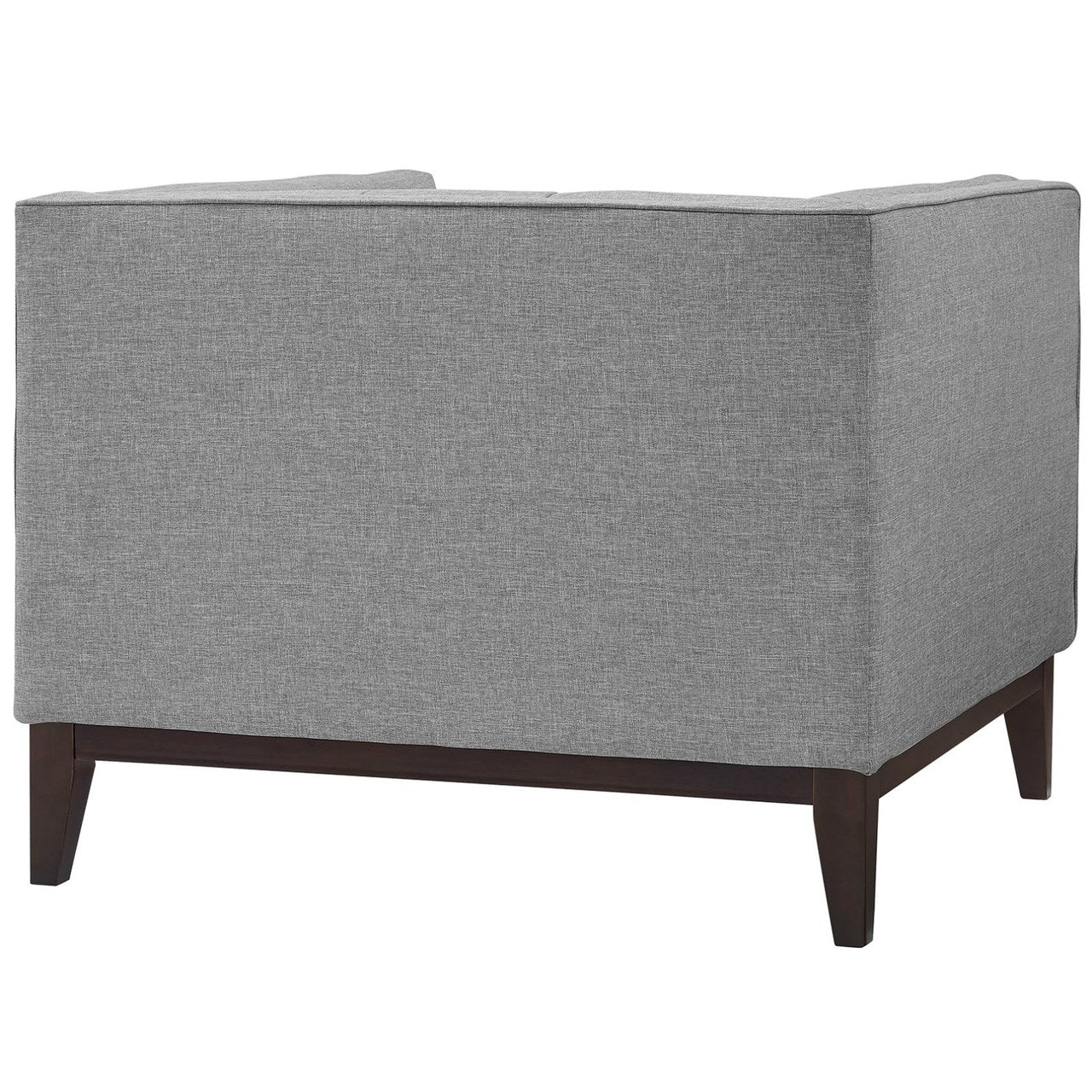 Serve Upholstered Armchair, Grey, Fabric 10257