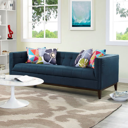 Serve Upholstered Sofa, Navy, Fabric 10258