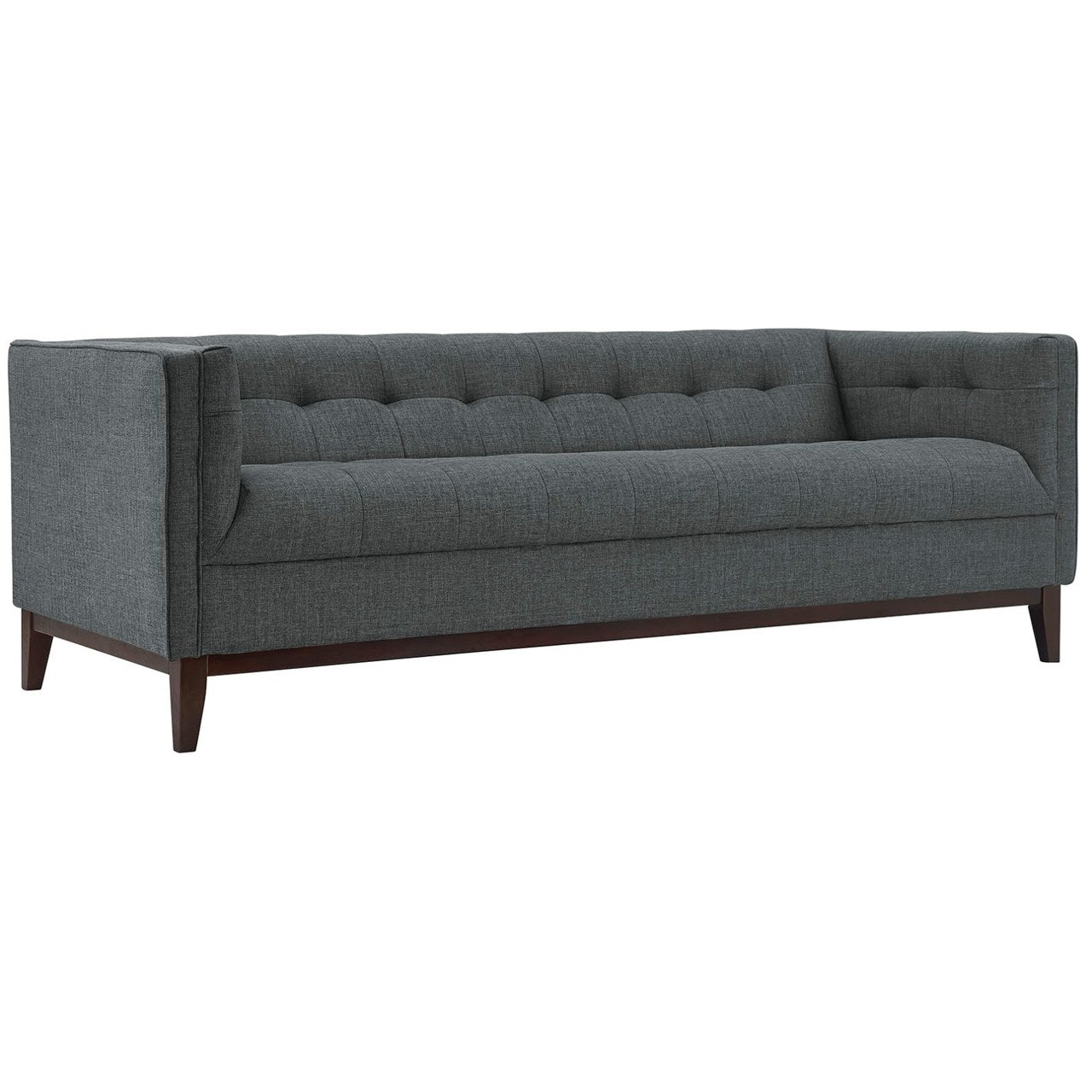 Serve Upholstered Sofa, Grey, Fabric 10259