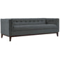 Serve Upholstered Sofa, Grey, Fabric 10259