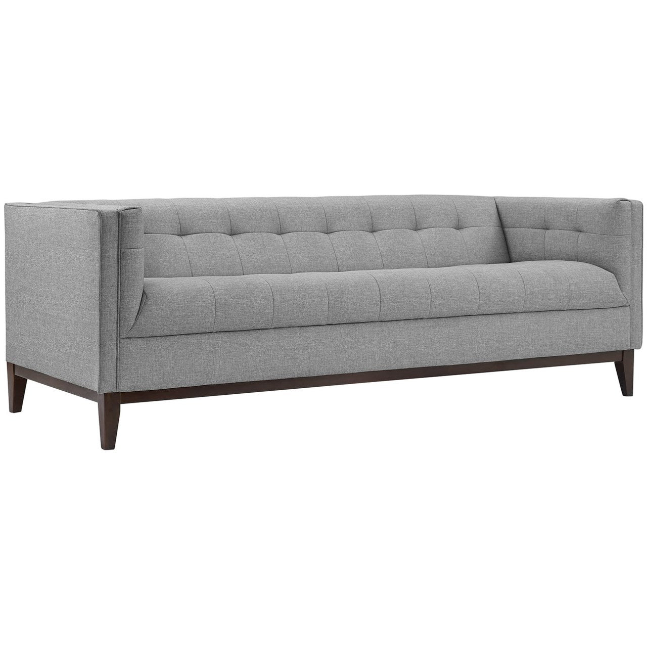 Serve Upholstered Sofa, Grey, Fabric 10261