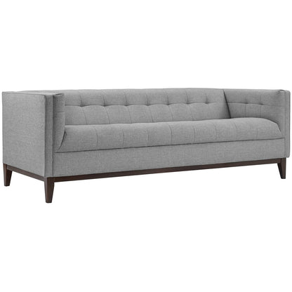 Serve Upholstered Sofa, Grey, Fabric 10261