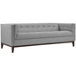 Serve Upholstered Sofa, Grey, Fabric 10261