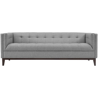 Serve Upholstered Sofa, Grey, Fabric 10261