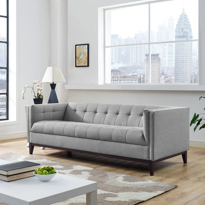 Serve Upholstered Sofa, Grey, Fabric 10261