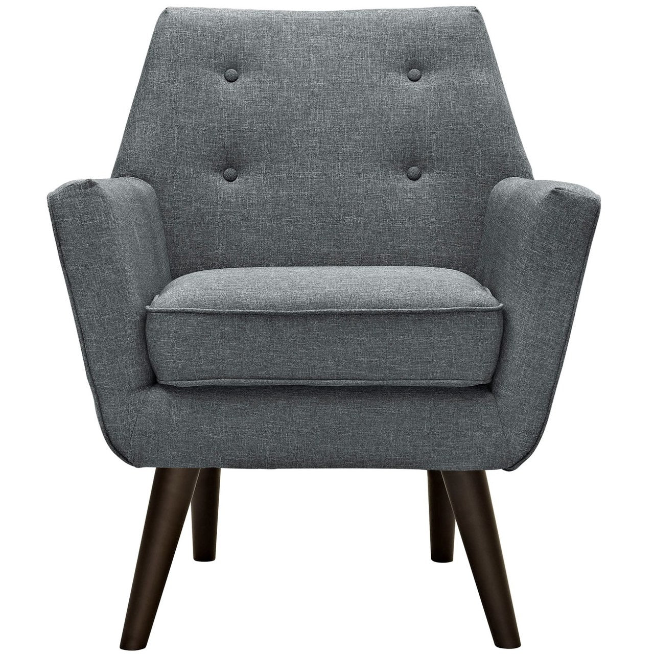 Posit Upholstered Armchair, Grey, Fabric 10265