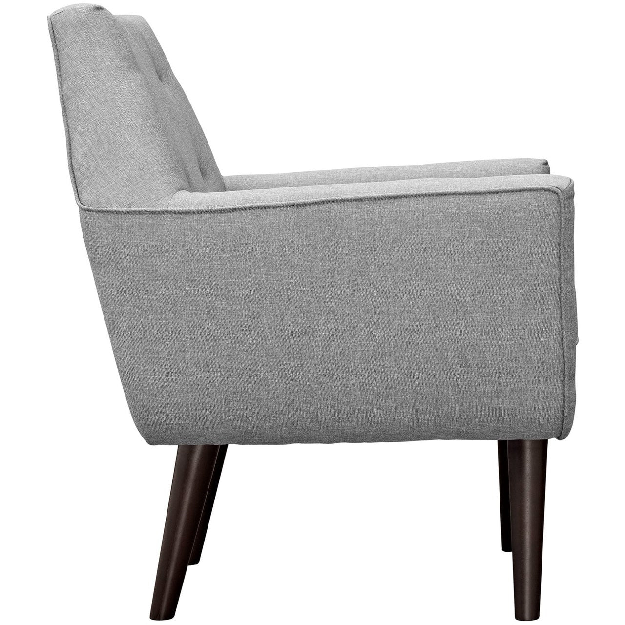Posit Upholstered Armchair, Grey, Fabric 10267