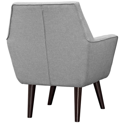 Posit Upholstered Armchair, Grey, Fabric 10267