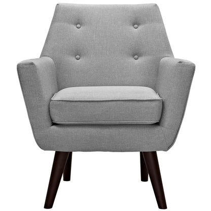 Posit Upholstered Armchair, Grey, Fabric 10267